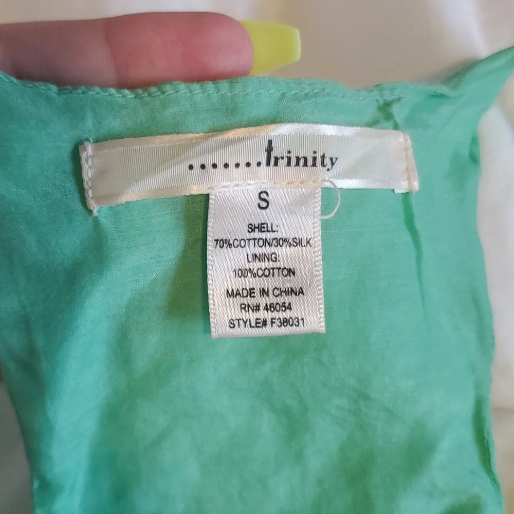 Green Trinity Racer Back Tank Top - Picture 6 of 6